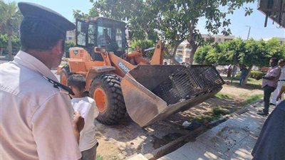 جهاز النوبارية الجديدة ينظم حملة مكبرة لإزالة الإشغالات