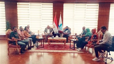 رئيس جامعة كفر الشيخ يستقبل وفد الجهاز المركزي للتنظيم والإدارة