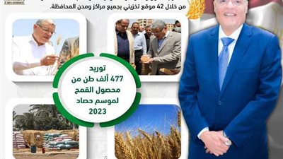 شون وصوامع المنيا تواصل استقبال القمح وتوريد 477ألف طن من المحصول