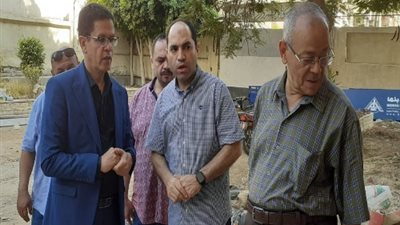 الجيزاوي يتفقد أعمال التجديدات بمبني مجمع خدمات جامعة بنها