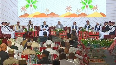 السيسي لأهالي مطروح : المنطقة تشهد تطورًَا كبيرًا من خلال المشروعات التي يتم تنفيذها