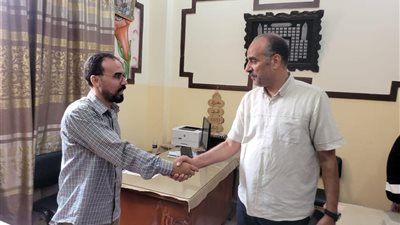 الفولي يشيد بمدير قويسنا التعليمية السابق في بناء المقر الجديد