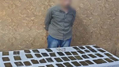 ضبط شخص بـ50 طربة حشيش في البحيرة