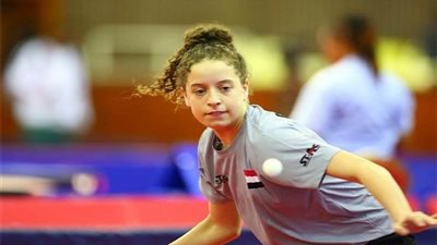 هنا جودة تتأهل لدور الـ32 فى بطولة التشيك الدولية لتنس الطاولة