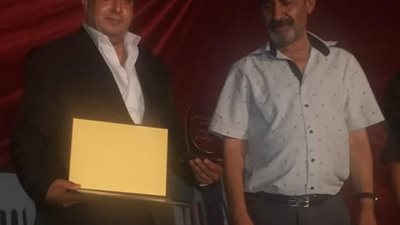 تكريم هيثم الهوارى فى تونس بـمهرجان الوفاء للمسرح العربى