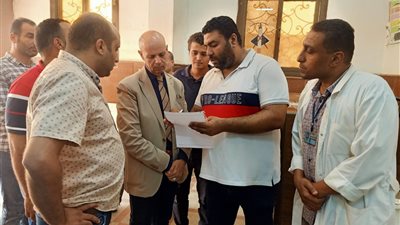 مسعود يتفقد عمل فرق مبادرة ١٠٠ يوم صحة بأبوكبير