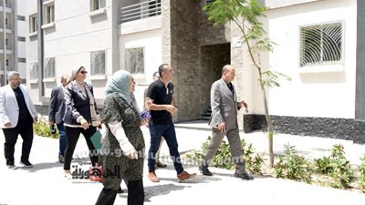 رئيس جامعة المنصورة الأهلية يتفقد وحدات الاسكان الجامعى