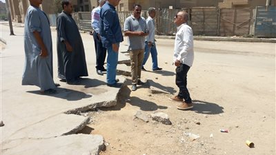 رفع كفاءة الطريق أمام حديقة سفاري بارك لتسهيل الحركة المرورية