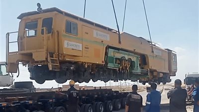وصول قطار العريش من المجر الي الاسماعيلية