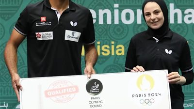 صبحى يهنئ ثنائي المنتخب لتنس الطاولة لفوزهم ببطولة أفريقيا