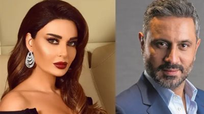 سيرين عبد النور مع قيس الشيخ فى عمل درامى