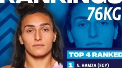 سمر حمزة تتأهل لربع نهائي بطولة العالم للمصارعة