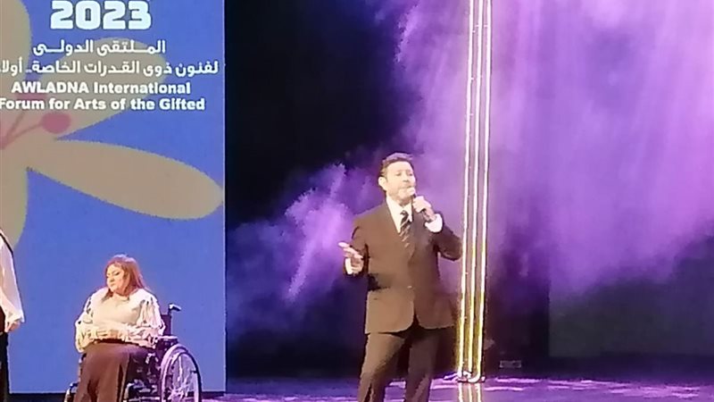 هيثم شاكر أثناء احيائة