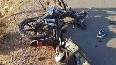 مصرع شقيقين فى حادث دراجة نارية وسيارة نقل