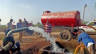 زراعة الأشجار بالميادين والرصيف بالانترلوك وإزالة التعديات