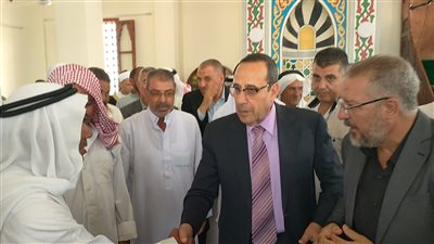 محافظ شمال سيناء يفتتح مسجد أولاد سالمان بالشيخ زويد