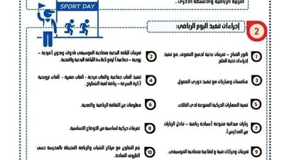 ضوابط تطبيق اليوم الرياضي بالمدارس خلال العام الدراسي الجديد