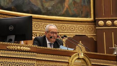 وكيل الشيوخ يبدأ الجلسة بقراءة قرار رئيس الجمهورية بالدعوة للانعق