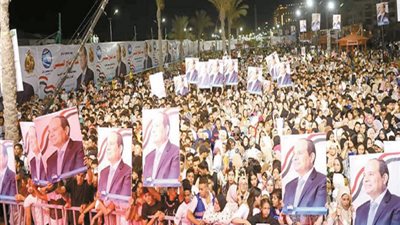 احتفالات دعم الرئيس.. من إسكندرية لأسوان
