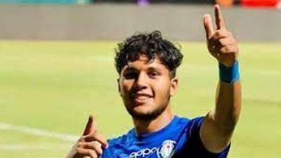 حمدى علاء رجل مباراة سموحة والمقاولون العرب بالدورى