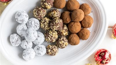 طريقة عمل كرات الشيكولاتة الشهية