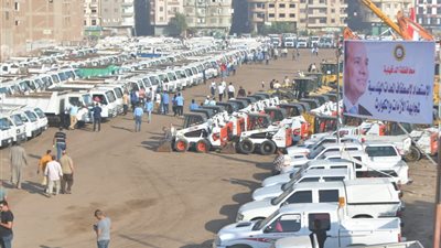 اصطفاف ما يقرب من 1000 معدة متنوعة لمجابهه الازمات بالدقهلية