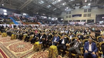 بدء المؤتمر الحاشد لاتحاد العمال لدعم السيسى فى الانتخابات الرئاسية
