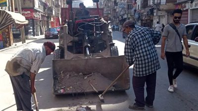 رفع 1125 طن مخلفات وناتج تقليم أشجار من شوارع الدقهلية