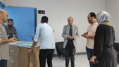 فرش وتجهيز المجمع الطبي بسعود بالحسينية لليوم الرابع