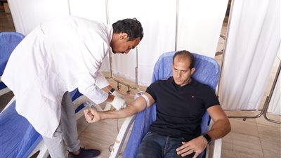 نادي قضاة مصر ينظم حملة تبرع بالدم تضامنا للشعب الفلسطيني