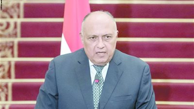 شكرى لنظيره البريطانى: 