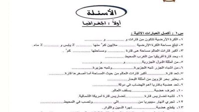 أفضل مذكرة دراسات للصف الثالث الإعدادي الترم الأول