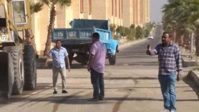 حملات مكثفة بطيبة الجديدة فى النظافة والزراعة والإنارة والتجميل