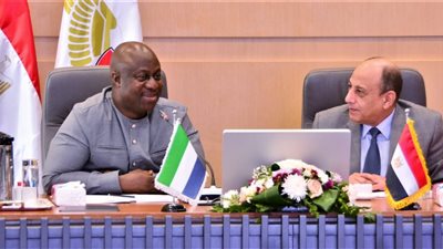 حلمي يبحث مع وزير النقل والطيران بسيراليون سبل التعاون المشترك