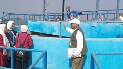 طلاب مدارس الشرقية يزورون محطة مياه منياالقمح المرشحة