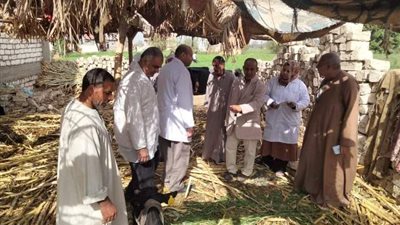 بيطري المنيا يتفقد لجان التحصين ضد مرض الحمى القلاعية
