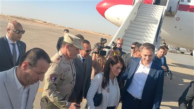 محافظ شمال سيناء يستقبل رئيسي وزراء أسبانيا وبلجيكا بالعريش