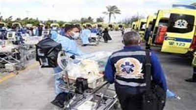 وصول 5 مصابين فلسطينيين إلى مستشفى العريش لتلقي العلاج