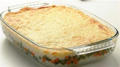 طريقة عمل الأرز بالبشاميل والخضروات