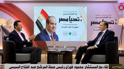 المستشار محمود فوزي: القضية الفلسطينية بالنسبة لمرشحنا ليست قضية انتخابية
