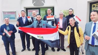 اقبال مشرف من الجالية المصرية بالمغرب على التصويت بانتخابات الرئاسة