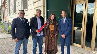 سيمفونية في حب الوطن .. أبناء الجالية المصرية فى روما يدلون بأصواتهم بالانتخابات الرئاسية