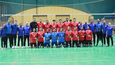 رجال طائرة الأهلي يستضيف المقاولون العرب في الدوري