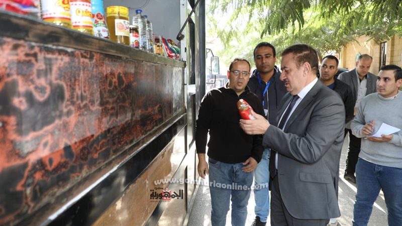 محافظ المنوفية خلال