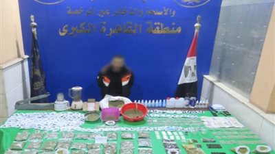 سقوط عنصر إجرامى لتصنيعه المواد الخدرة بالقاهرة