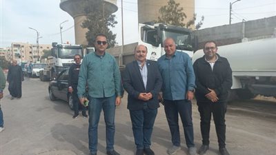 اصطفاف معدات الحملة الميكانيكية بحى ثالث الإسماعيلية