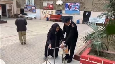 إجراءات من رجال الأمن بلجان القاهرة لتسهيل عملية التصويت على غير القادرين